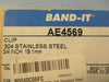 BAND-IT AE4569 Stainless Steel Clips 3/4" 316 Stainless Steel Box of 100