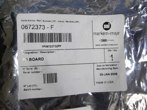 Markem 0672373F I/O Board PC Board