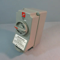 Mennekes Pin & Sleebe Switched Interlock Receptacle ME 420MI9M2 20 AMP 3 Phase