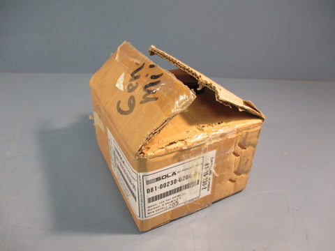 SOLA 81-05-230-02 120VAC 0.43A 47-63Hz DC POWER SUPPLY