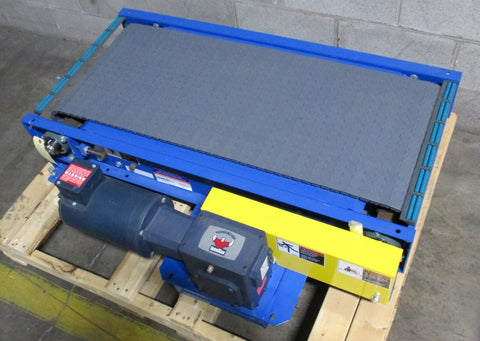 Lewco NSMDPB1848 Motorized 48 x 18" Conveyor Leeson 3/4 HP & Ironman 40:1