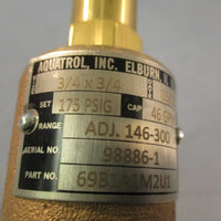 Aquatrol Inc 69B1A1M2U1 3/4x 3/4 175 PSIG Adjustable Relief Valve 46 GPM