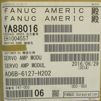 Fanuc aiSV 10/10HV A06B6127H202 Servo Amplifier Ser E 565679V Input, 2.1kW