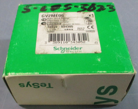 Schneider Electric GV2ME06 Motor Circuit Breaker TeSys - 034305 1-1.6A  NIB