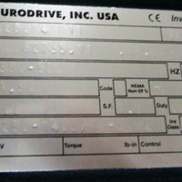 Sew Eurodrive SA47 DRE80M4 MM11 Gear Motor 8.6-43 RPM Out, 1 HP, 1185 Lb-In