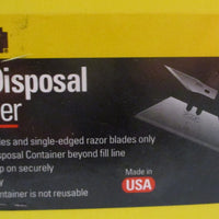 Stanley 11081 Blade Disposal Kit Yellow Container w/ White Wire Rack 11080