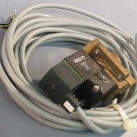 Festo MN1H-2-3/8-MS Solenoid Valve 0.5-10bar 7-145PSI With Cable