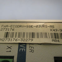 INDRAMAT ECODRIVE AC SERVO CONTROLLER DKC02.10407FW w/FWAECODRVSSE03VRSMS