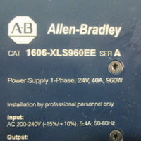 AllenBradley 1606XLS960EE Power Supply SER A 1Phase 24V 40A 960W