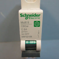 Schneider Electric M9F22108 Miniature Circuit Breaker Multi9 C60SP C 8A 277V~