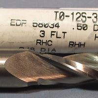 Weldon .5° Tapered End Mills T0-12S-3 3/8" DIA 1/2" SHK 2-1/4" LOC USA