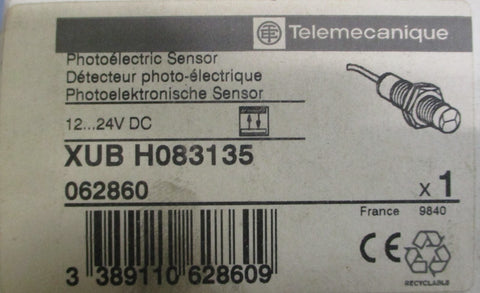 Telemecanique XUBH083135 Photoelectric Sensor 062860 1224VDC XUBH083135