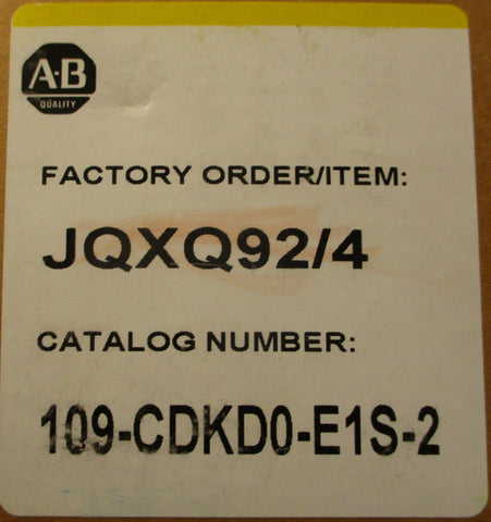 Allen Bradley 109CDKD0E1S2 Non Reversing Enclosed Starter