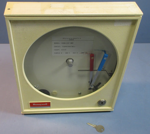 Honeywell 31061221001 Humidity and Temperature Recorder w/ Key Used