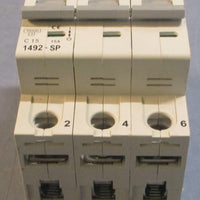 Allen Bradley 1492SP3C150 Ser C Circuit Breaker 15A 480Y/277V
