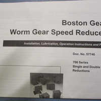 Boston Gear 700 Series RF72660B5G Speed Reducer .91HP 11/8" Shaft Dia. 60:1 NOS