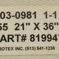 Rotex 819947 Mesh Screen Filter 21" x 36" 2" BG 030981 11