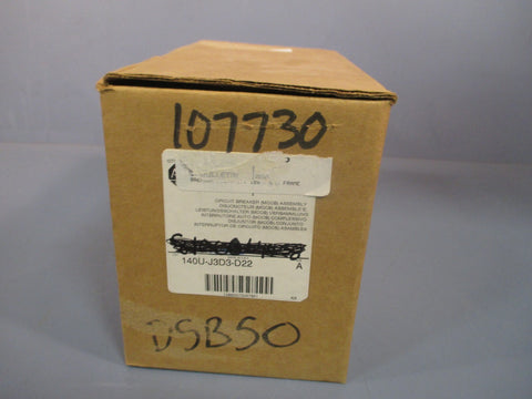 ALLENBRADLEY CIRCUIT BREAKER 125 A , J FRAME SER. A 140UJ3D3D22