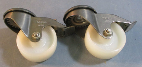 Blickle Locking Caster 75 B PP PA 215/16" Dia Wheel 11/4" W (Lot of 2)