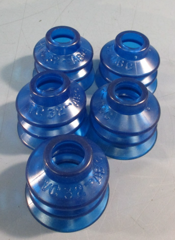 Lot of (5) Vaccon Bellows Item # VC-32ABC, Round Vacuum Cups