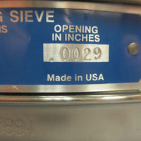 VWR 57334590 #200 U.S. Standard Testing Sieve 8" 0.050mm Wire Dia Stainless