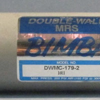 Bimba DWMC-179-2 Pneumatic Air Cylinder 1-1/2" Bore 9" Stroke 200PSI MAX