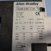 Allen Bradley 140MD8EC20 Series B Motor Protector Circuit Breaker