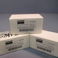LOT OF (3) DAYTON RELAY DPDT OCTAL 10 A, 24 VAC #5YP790