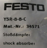 Festo YSR-8-8-C Shock Absorber 34571 Wmax 3Nm 5mm Stroke Factory Sealed