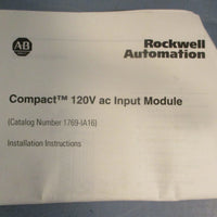 Allen Bradley 1769-IA16 Ser A Rev 2 Compact I/O Input Module 120VAC Input