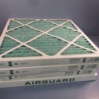 Lot of (4) AIR GUARD Pleated Panel Extended Surface Filter MX40205 24X24X2