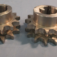 LOT OF 2 MARTIN D50B13SSW STAINLESS STEEL SPROCKET, 13 TEETH ANSI CHAIN SIZE: 50