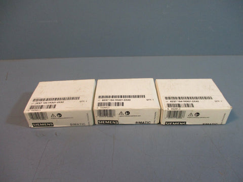 Siemens 6ES7194-1KA01-0XA0 Y-Connector FACTORY SEALED Lot of 3