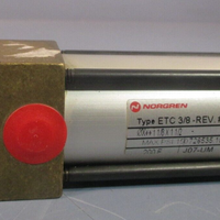 NORGREN PNEUMATIC CYLINDER 1 1/8 x 1 1/2 150 PSI MAX TYPE ETC 3/8-REV #0