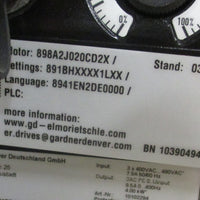 Gardner Denver GBH12BH14107H241Z Regerenative Blower Elmo Rietchle 2.2 kW