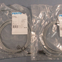 Festo NEBVZ3WA2LRE2.5NLE2S1 Connection Cable 2.5m Length Lot of 2