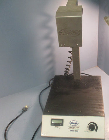 Admix OPLB-250 High Shear Lab Mixer Programmable 26-1/2" Height