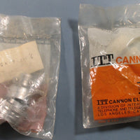 Lot of 2 ITT Cannon RGK-9-22C 1/2 Male 9 Pin Connector NOS