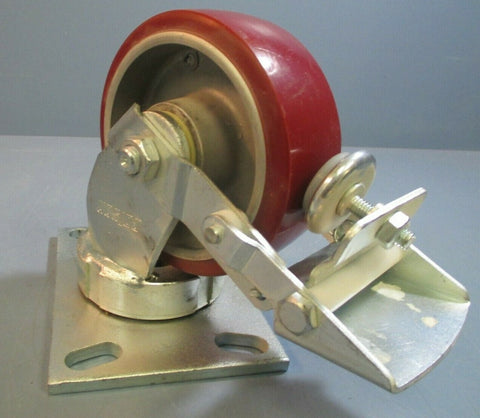 Colson Enforcer Swivel Wheel w/Plate & Brake 4&6 SER 5" 66-5209-939