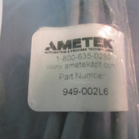 Ametek Gemco Euro Connector 6 Foot 4 Pin Right Angle 12mm NEW LOT OF TWO