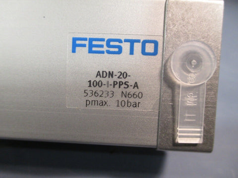 Festo Pneumatic Cylinder, Double Acting ADN-20-100-I-PPS-A