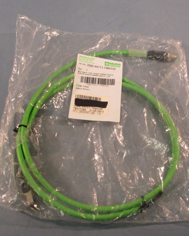 Murr Elektronic 700447117960150 M12 Male RJ45 Straight Shielded Ethernet Cable