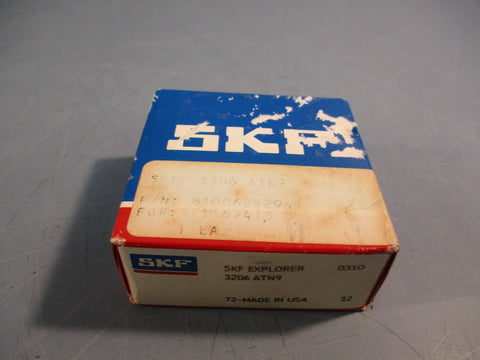 SKF 3206 ATN9 Angular Contact Ball Bearing Double Row 30 ID X 62 OD X 0.9370 W