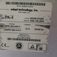 Adept Tech PA-4 15A 50/60Hz 4-Slot Power Chassis Power Supply Module 30336-31000