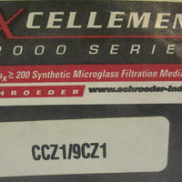 Schroeder Industries Excellment 2000 Series CCZ1/9CZ1 filter