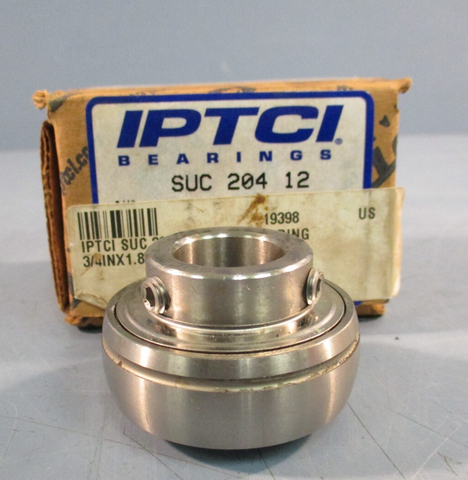 IPTCI SUC204-12 Insert Bearing 0.75" ID; 1.8504" OD x 1.2205"