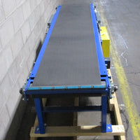 Lewco NS40SB18100… Motorized 99 x 18" Conveyor Leeson 1.5 HP & Ironman 40:1