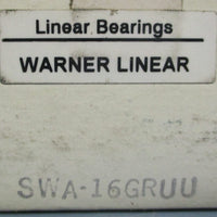 Warner Electric SWA16 Linear Bearing 1" Bore SWA16GRUU