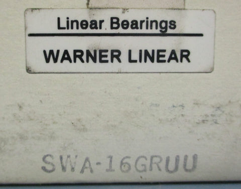 Warner Electric SWA16 Linear Bearing 1" Bore SWA16GRUU