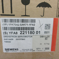 Siemens Drehstrom-Servomotor 1FK7042-5AK71-1FA2 Factory Sealed